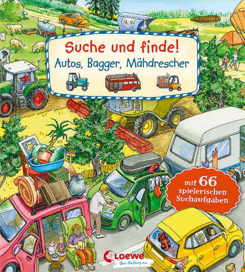 Suche und finde! - Autos, Bagger, Mähdrescher