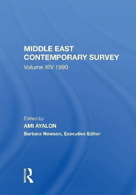 Middle East Contemporary Survey, Volume Xiv: 1990 - Ami Ayalon