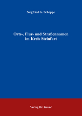 Orts-, Flur- und Straßennamen im Kreis Steinfurt - Siegfried G. Schoppe