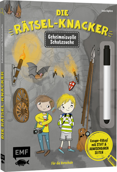 Die Rätsel-Knacker – Geheimnisvolle Schatzsuche (Buch mit abwischbarem Stift)