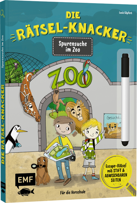 Die Rätsel-Knacker – Spurensuche im Zoo (Buch mit abwischbarem Stift)