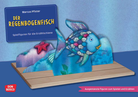 Der Regenbogenfisch, mit schillernden Schuppen. Erzählschienen-Figurenset - Marcus Pfister