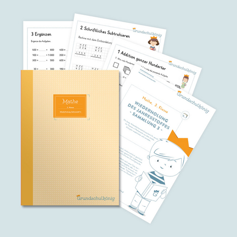 Grundschule - Mathe, 3. Klasse: Wiederholung des Jahresstoffs - Teil 3 - Anja Mahl, Manuela Winter, Magdalena Geigl