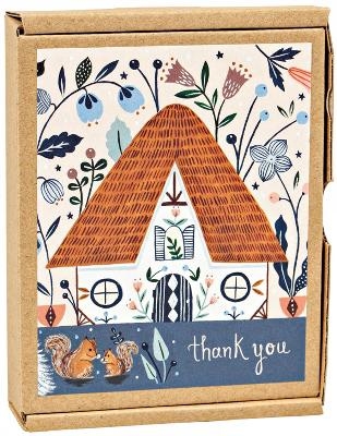 Cozy Cabin Thank You GreenThanks - Flora Waycott