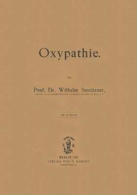 Oxypathie - W. Stoeltzner