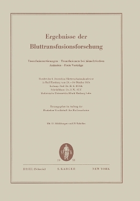 Transfusionsstörungen - Transfusionen bei hämolytischen Anämien - Freie Vorträge - 