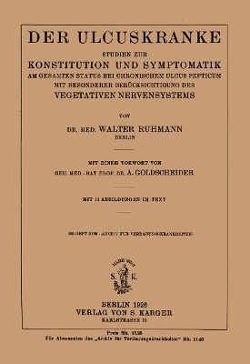 Der Ulcuskranke - W. Ruhmann