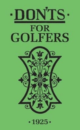 Don'ts for Golfers - 