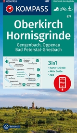 KOMPASS Wanderkarte 877 Oberkirch, Hornisgrinde, Gengenbach, Oppenau, Bad Peterstal-Griesbach 1:25.000