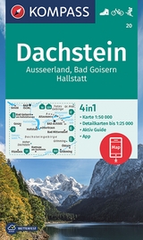 KOMPASS Wanderkarte 20 Dachstein, Ausseerland, Bad Goisern, Hallstatt 1:50.000