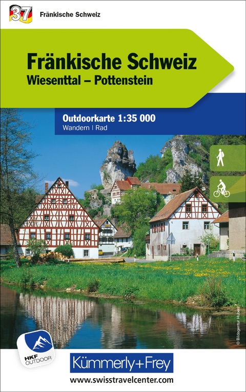 Kümmerly+Frey Outdoorkarte Deutschland 37 Fränkische Schweiz 1:35.000