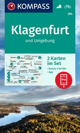 KOMPASS Wanderkarten-Set 294 Klagenfurt und Umgebung (2 Karten) 1:50.000