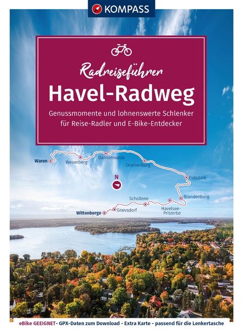 KOMPASS Radreiseführer Havel-Radweg