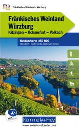 Kümmerly+Frey Outdoorkarte Deutschland 56 Fränkisches Weinland, Würzburg 1:50.000