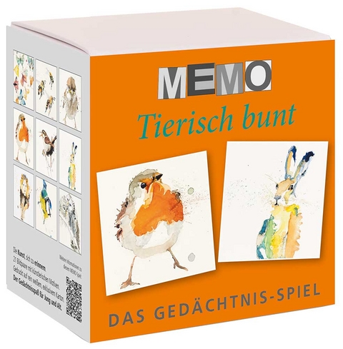 Memo-Spiel - Tierisch bunt - 