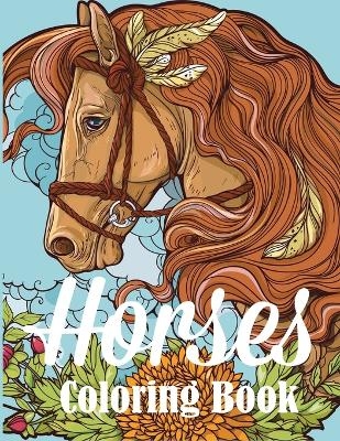 Horses Coloring Book -  Creative Coloring