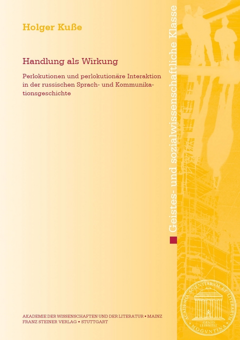 Handlung als Wirkung - Holger Kuße