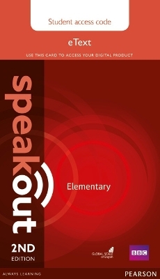 Speakout Elementary 2nd Edition eText Access Card - Frances Eales