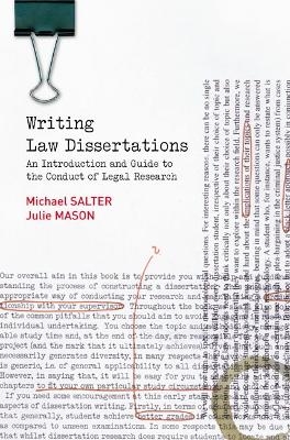 Writing Law Dissertations - Michael Salter, Julie Mason