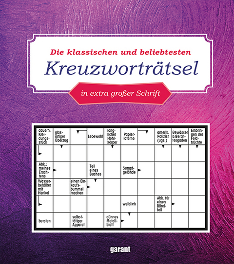 Kreuzworträtsel in Großschrift 2