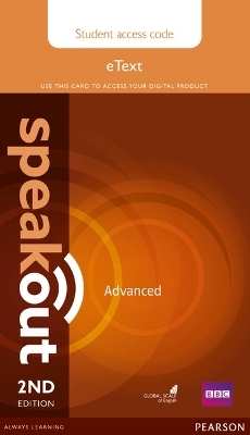 Speakout Advanced 2nd Edition eText Access Card - J. Wilson