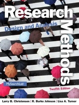 Research Methods, Design, and Analysis - Christensen, Larry; Johnson, R.; Turner, Lisa