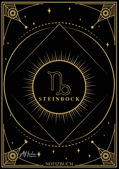 Edles Notizbuch Sternzeichen Steinbock | Designed by Alfred Herler - Alfred Herler