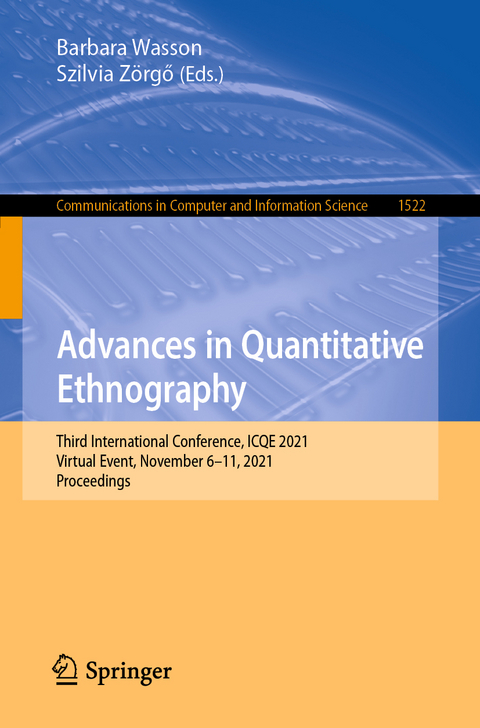 Advances in Quantitative Ethnography - 