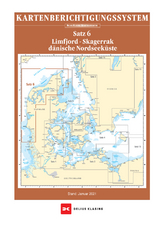 Berichtigung Sportbootkarten Satz 6: Limfjord - Skagerrak - Dänische Nordseeküste (Ausgabe 2022) - Agency, Danish Geodata