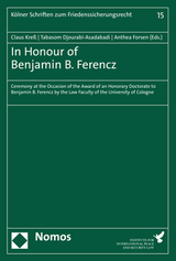 In Honour of Benjamin B. Ferencz - 