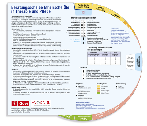 Beratungsscheibe Etherische Öle in Therapie und Pflege - Andrea Hergenröther