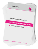 Die Überblickskarteikarten Strafprozessrecht (StPO) im Überblick - Hemmer, Karl-Edmund; Wüst, Achim