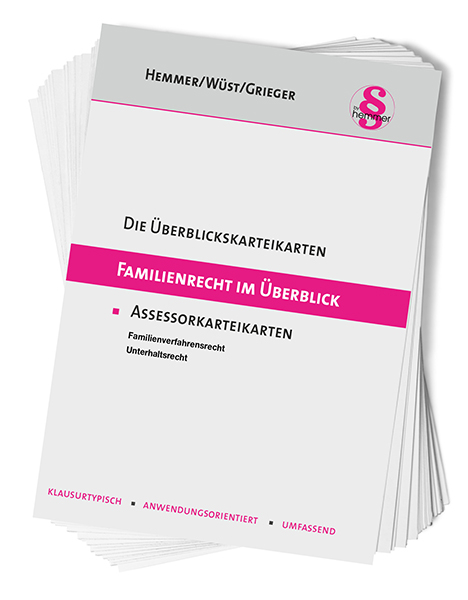 Überblickskarteikarten Assessor: Familienrecht im Überblick - Karl-Edmund Hemmer, Achim Wüst,  Adam