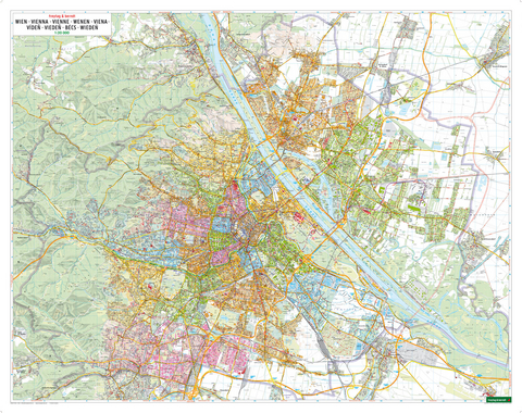 Wien, Stadtplan 1:20.000, Markiertafel, freytag & berndt