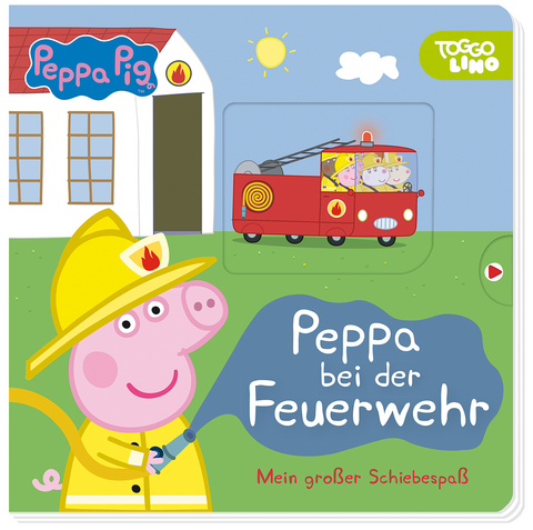 Peppa Pig: Peppa bei der Feuerwehr: Mein großer Schiebespaß -  Panini