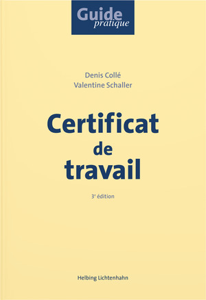 Certificat de travail - Denis Collé, Valentine Schaller