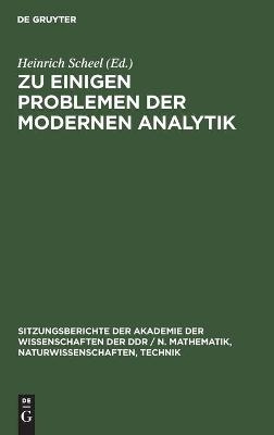 Zu einigen Problemen der modernen Analytik - 