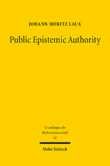 Public Epistemic Authority - Johann Moritz Laux