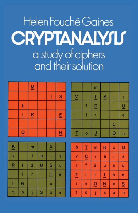 Cryptanalysis -  Helen F. Gaines