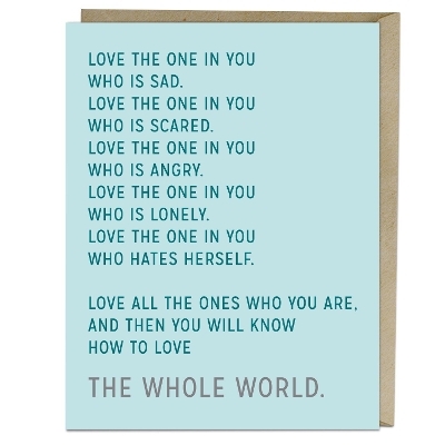 6-Pack Elizabeth Gilbert for Em & Friends Love The One in You Card - 