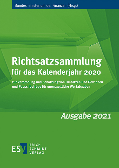 Richtsatzsammlung für das Kalenderjahr 2020