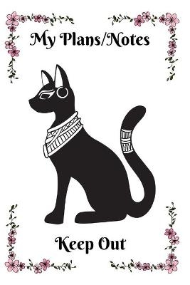 Egyptian Cat Bastet Planner/Notebook With Pink Frame - Melanie Voland, Treehouse Books