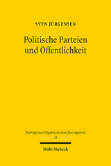 Politische Parteien und Öffentlichkeit - Sven Jürgensen