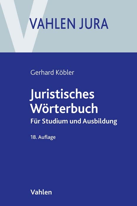 Juristisches Wörterbuch - Gerhard Köbler