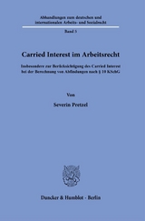 Carried Interest im Arbeitsrecht. - Severin Pretzel