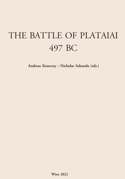 The Battle of Plataiai 479 BC - 