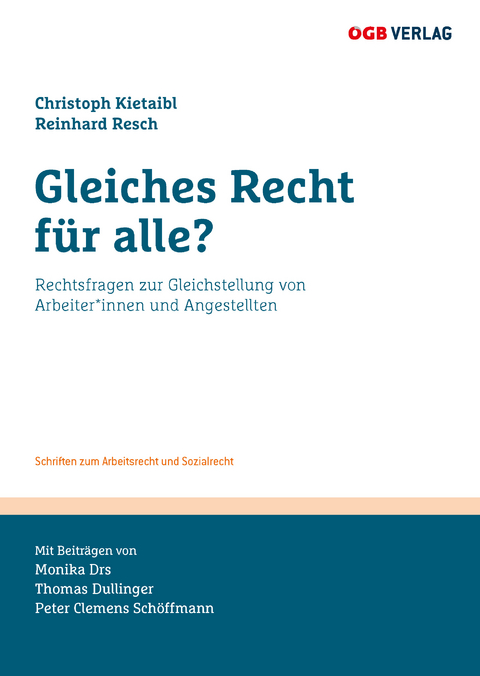 Gleiches Recht für alle? - Peter Schöffmann, Monika Drs, Thomas Dullinger