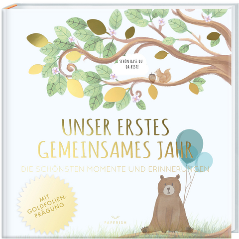 Babyalbum - UNSER ERSTES GEMEINSAMES JAHR (blau) - Pia Loewe