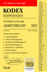 KODEX Studienausgabe Arbeitsrecht 2022 - Ercher-Lederer, Gerda; Stech, Edda; Doralt, Werner