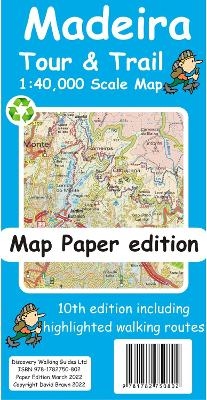 Madeira Tour and Trail Map paper edition - David Brawn